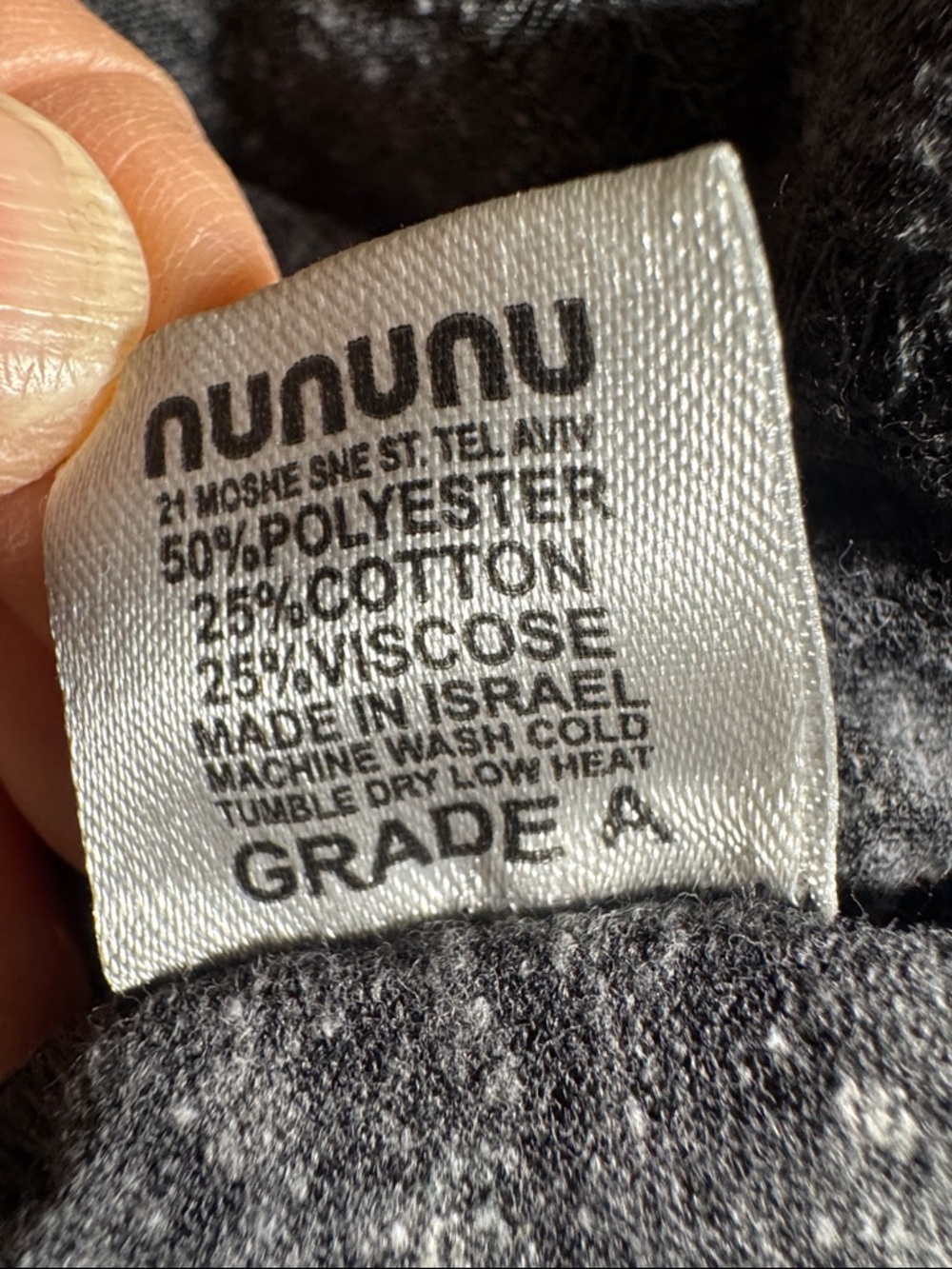 nununu Grey Knit A TANK TOP size 6-7 - Picture 5 of 5